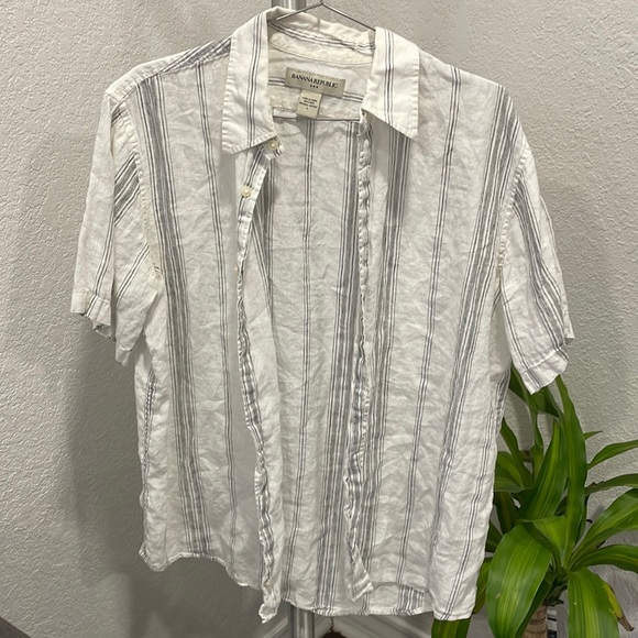 Banana Republic Shirts Mens Striped Button Down Banana Republic